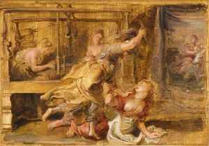 Pierre Paul Rubens (1577–1640) , Pallas et Arachné,1636 ou 1637, Virginia Museum of Fine Arts