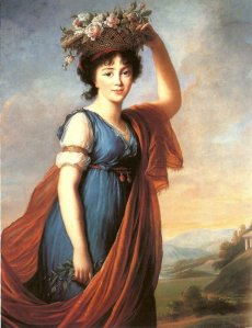Élisabeth Vigée-Le Brun (1755–1842), La Princess Eudocia Ivanovna Galitzine peinte en Flora, 1799