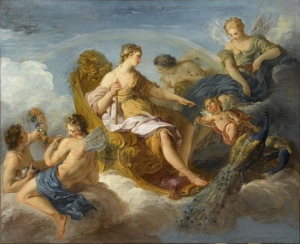 François Lemoyne  (1688–1737), Junon, Iris et Flore, 1720, Musée du Louvre  