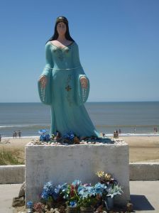 Statue de la déesse Yemanja, reine des eaux, Barra do Chuí, Santa Vitória do Palmar, Rio Grande do Sul, Brésil. Photo : FrancoBras